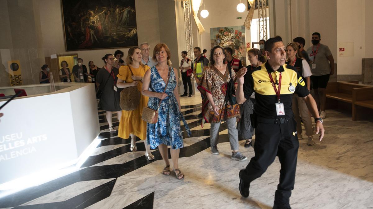 Valencia. Simulacro de incendio en el Museo San Pio V