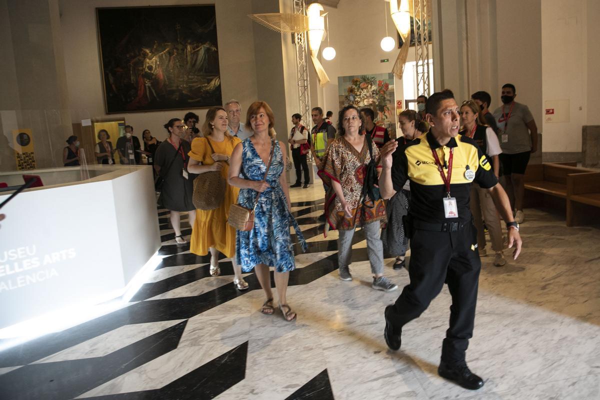 Valencia. Simulacro de incendio en el Museo San Pio V
