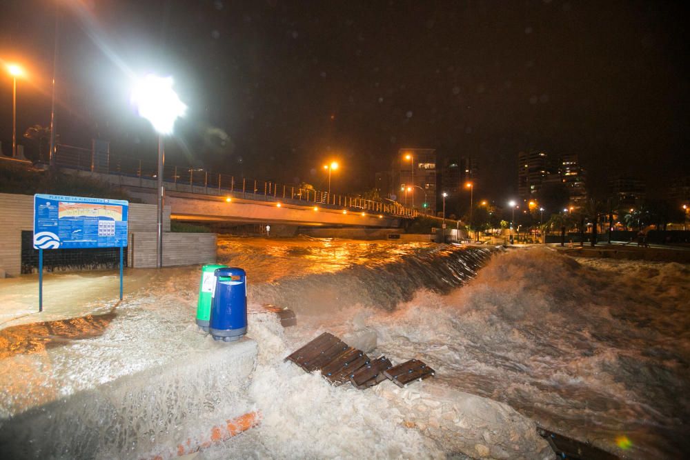 El temporal inunda Alicante