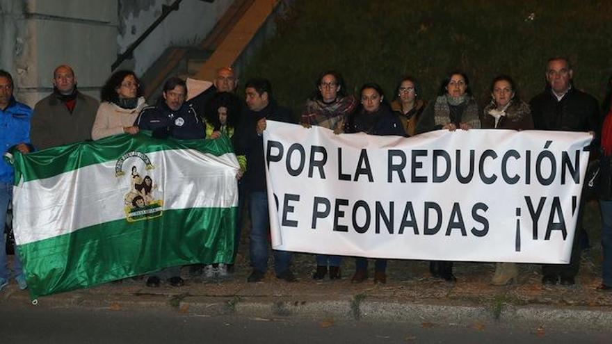 Trece alcaldes socialistas de la provincia de Jaén protestaron manteniendo una vigilia desde las 20:00 horas del jueves frente al Palacio de la Moncloa para exigir esta reducción de peonadas necesarias para acceder al subsidio agrario.