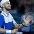 Grigor Dimitrov, durante el encuentro