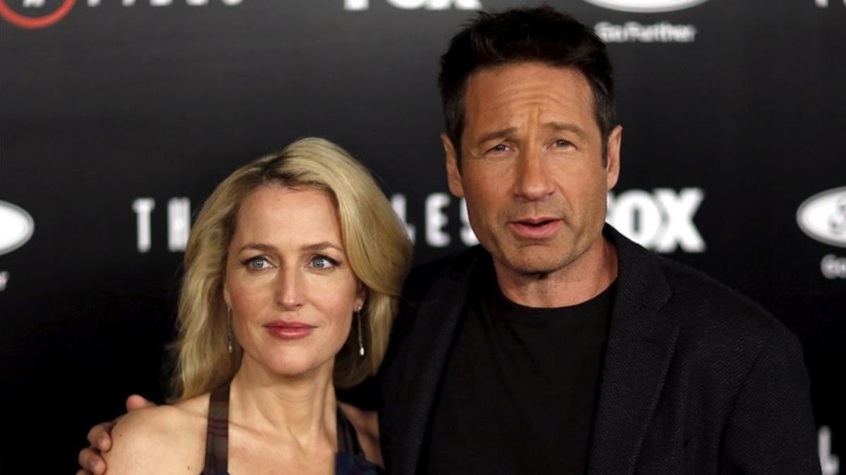 television expediente x gillian anderson and david duchovny