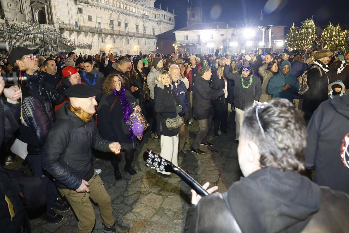 Santiago festeja la llegada del Año Nuevo