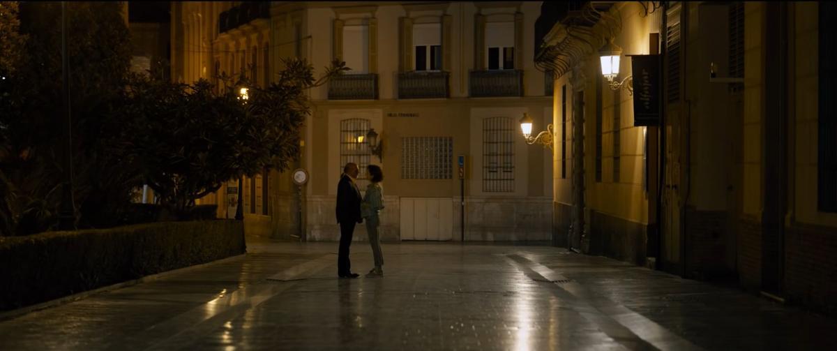 Una escena de 'Aline' grabada en la calle Císter.