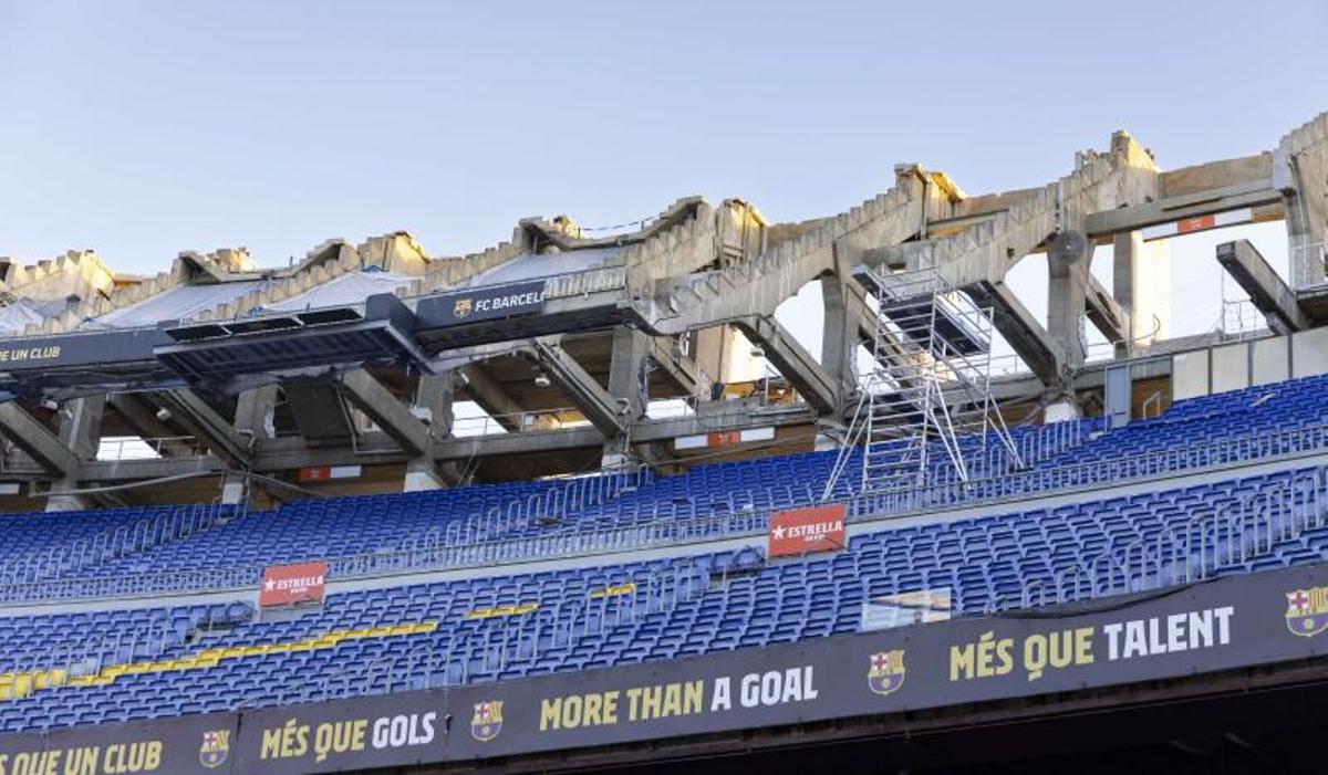¡El Camp Nou cambia de cara! Así están las obras en el Gol Sud ¡El Camp Nou cambia de cara! Así están las obras en el Gol Sud
