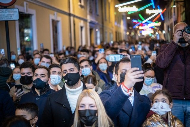 Encendido del alumbrado navideño en el casco de La Laguna