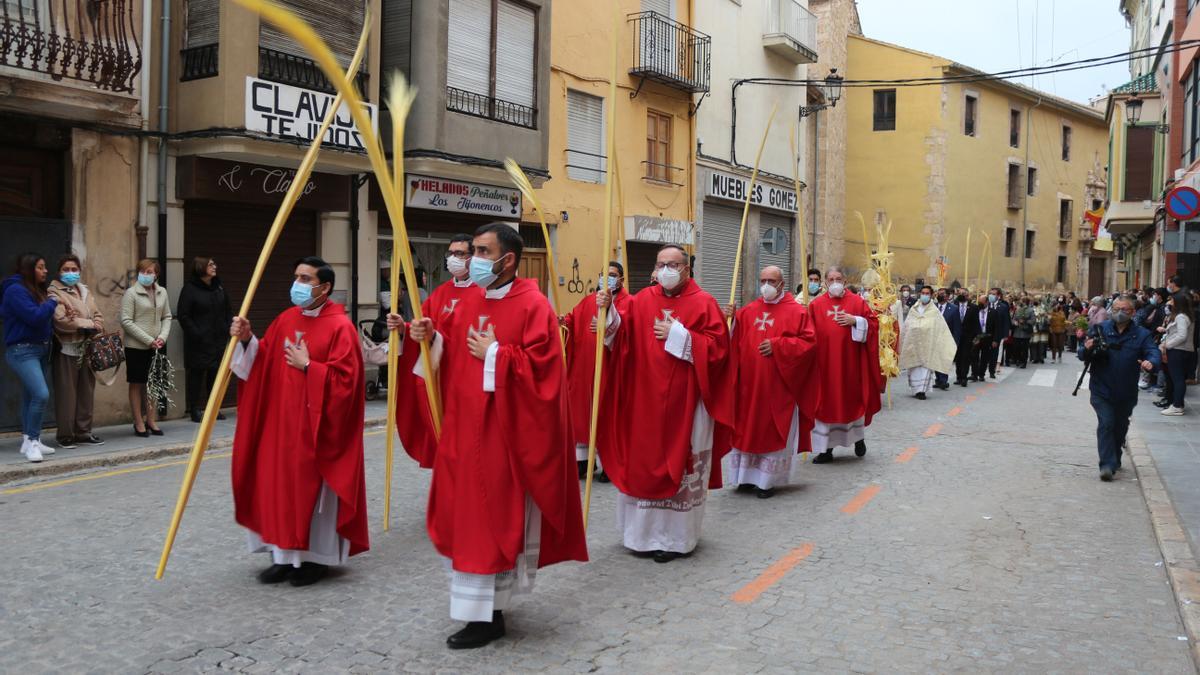 La procesión recorrió las calles de Segorbe en el Domingo de Ramos.