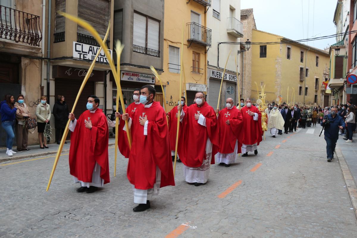 La procesión recorrió las calles de Segorbe en el Domingo de Ramos.