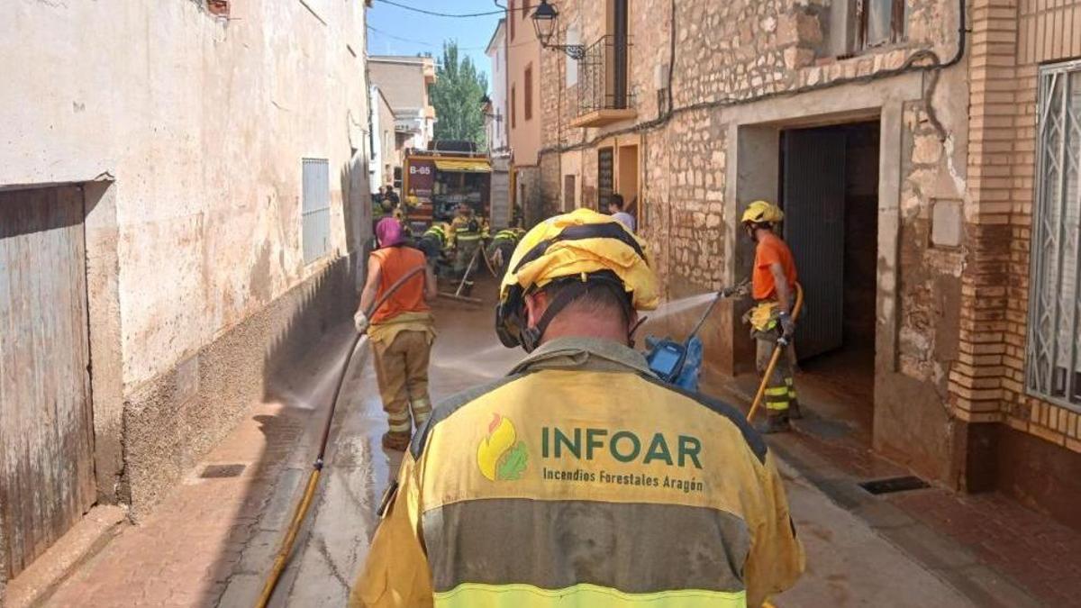 El operativo de INFOAR trabajando en Letux.