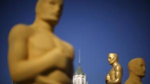 Preparativos para la ceremonia de los Oscar 2016 en el Dolby Theatre de Los Ángeles.