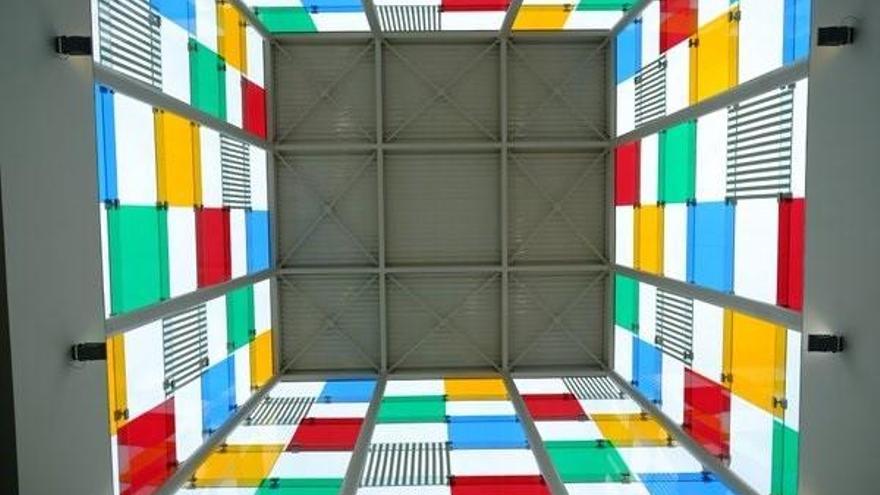 Imagen del cubo del Centro Pompidou de la capital malagueña.