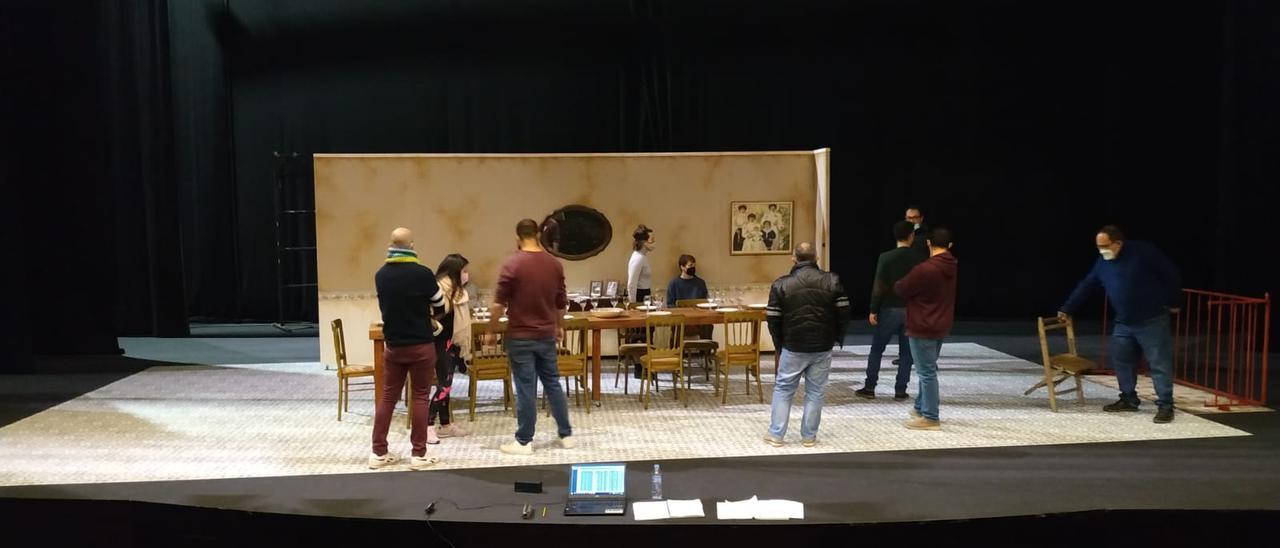 Ensayo de la obra.