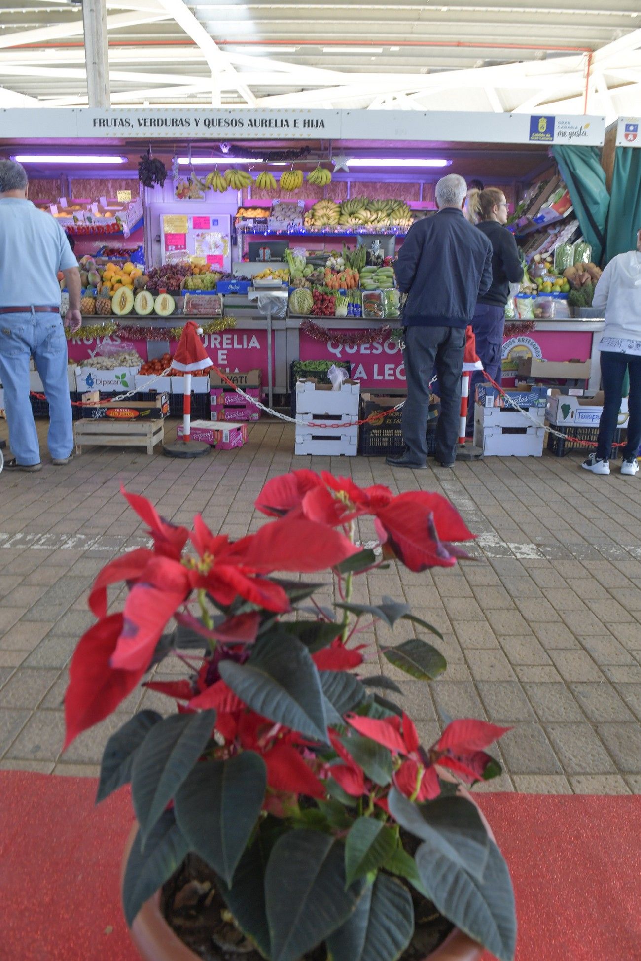 Compras para la cena de Navidad en el Mercado Municipal de Telde