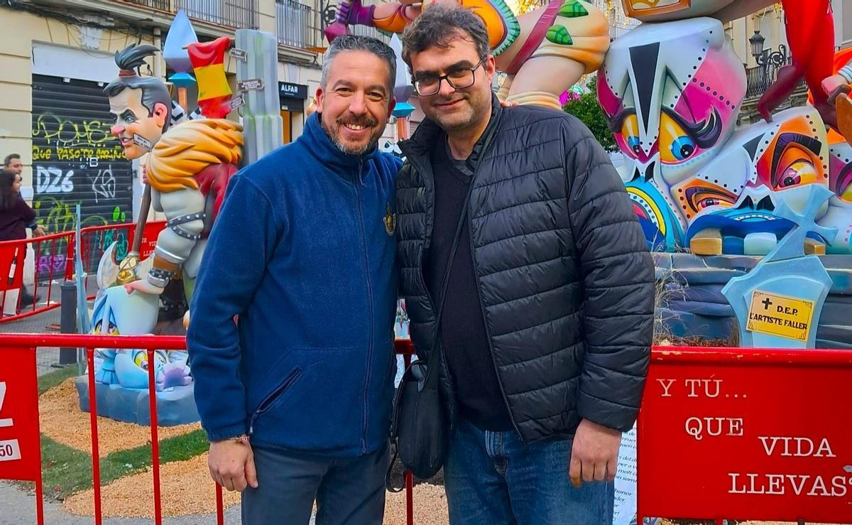 El presidente Javier Sanz, con Sergio Musoles