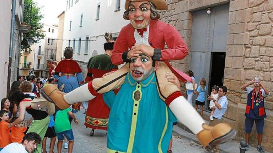 Alguns dels gegants que van participar en la trobada d&#039;ahir