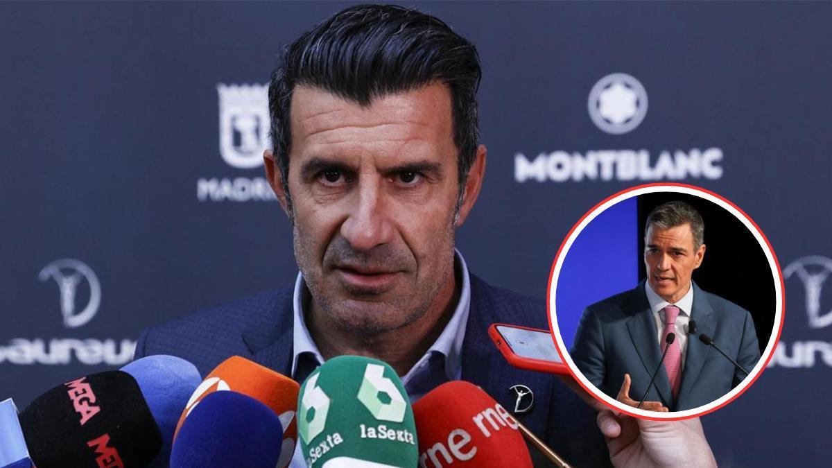 Luis Figo carga contra Pedro Sánchez por sus últimas declaraciones sobre Catalunya.