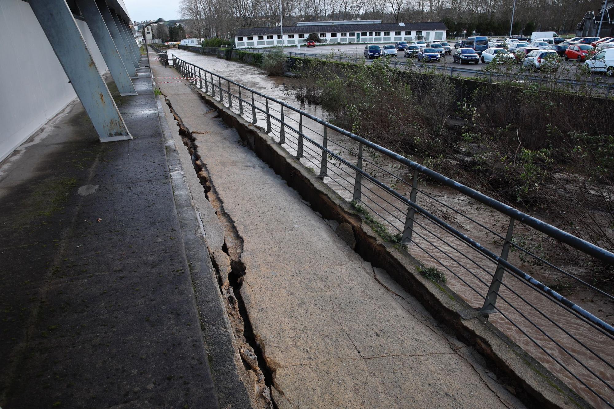 En imágenes: El temporal provoca grandes daños en la senda del Piles