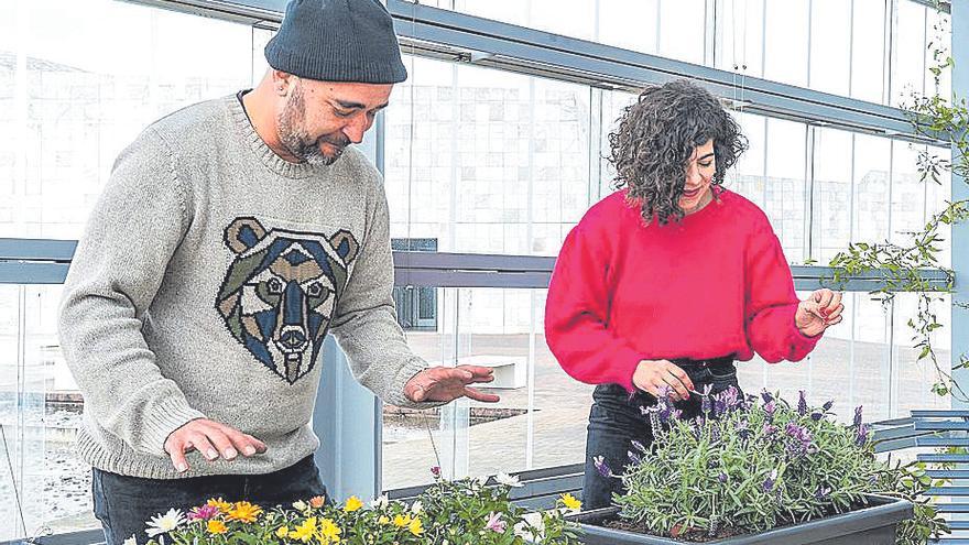 Miguel Seoane y Macarena Montesinos, en la exposición