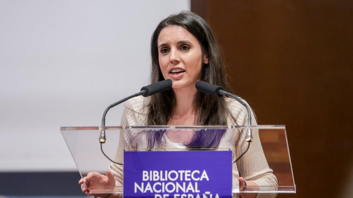 La ministra de Igualdad, Irene Montero.