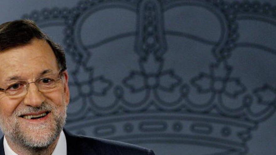 Rajoy, en una comparecencia en Moncloa.