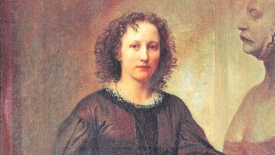 Retrato de Elisabet Ney acreditado a Friedrich Kaulbach
