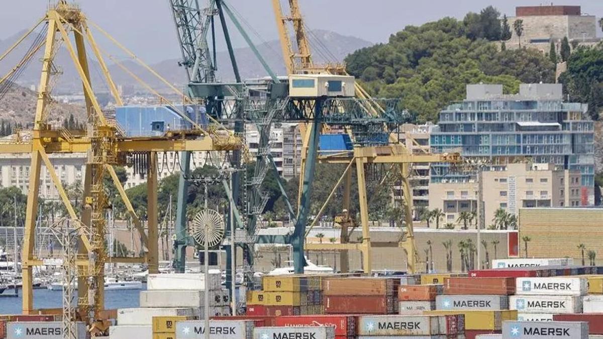 Contenedores en el puerto de Cartagena en una fotografía de archivo. | IVÁN URQUÍZAR