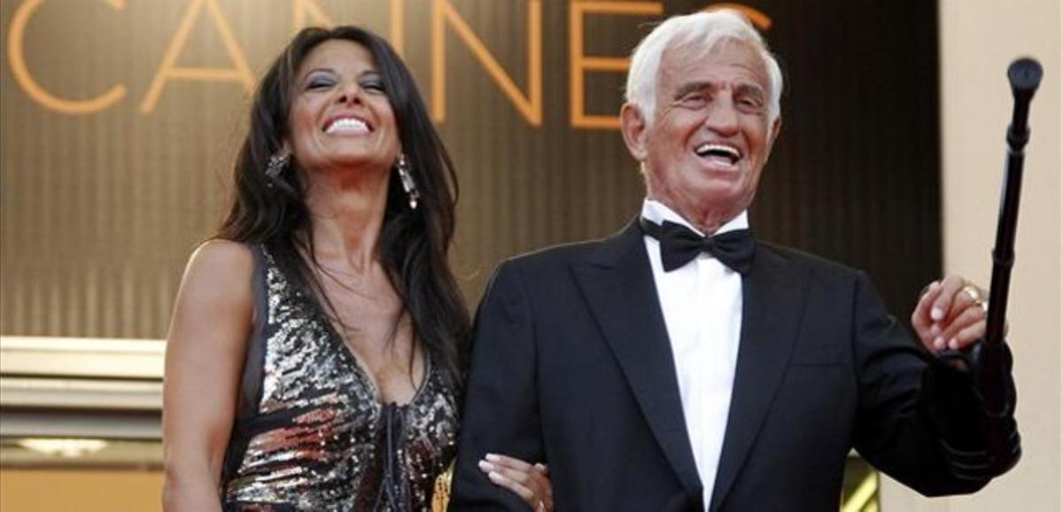Belmondo i Gandolfi, a Cannes, el 2011. Belmondo i Gandolfi, a Cannes, el 2011.