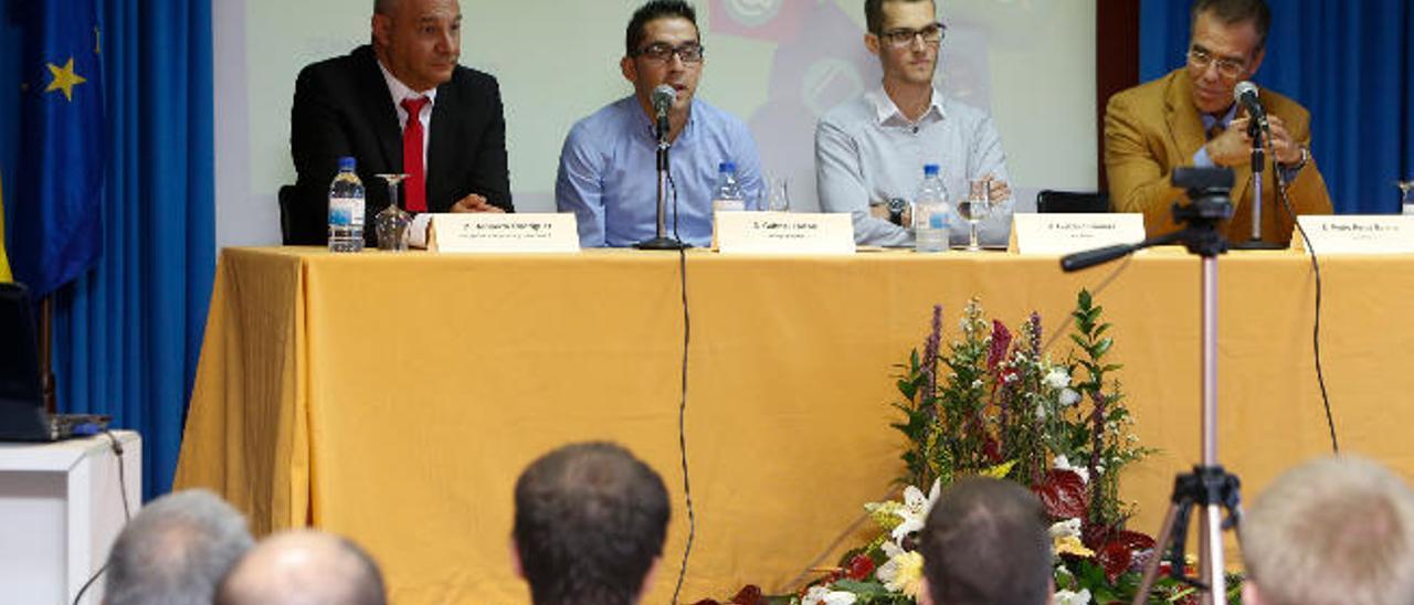 De izquierda a derecha, Heriberto Rodríguez, Gabriel Falcón, Gustavo Cabrera y Pedro Reyes.