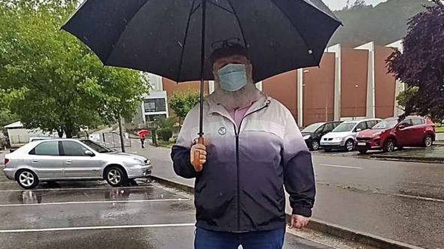 Ismael García, pinchado en Mieres.