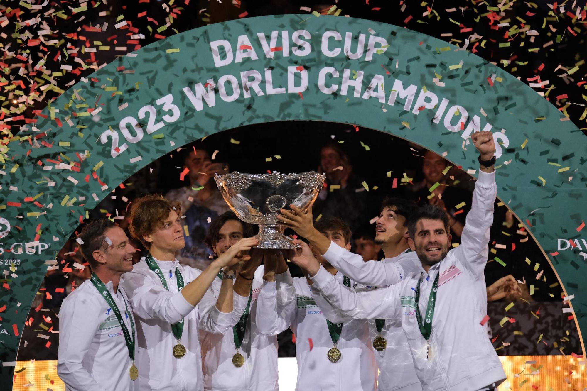 Italia, campeona de la Copa Davis 2023.