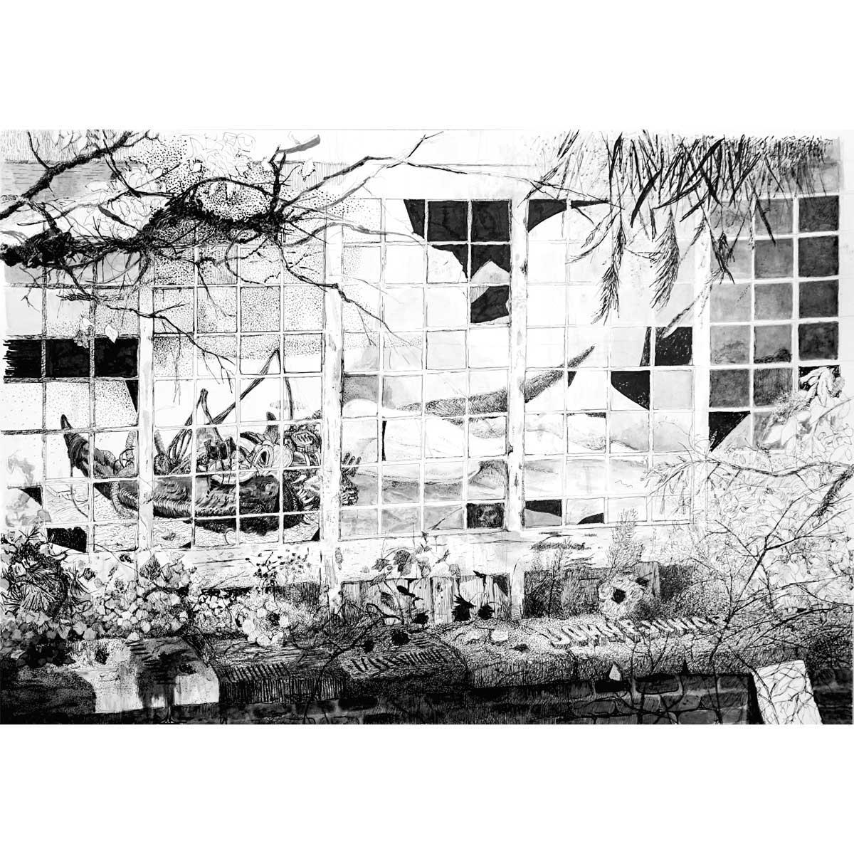 Una de las ilustraciones de "The Apocalypse Files/ Los cuadernos del apocalipsis", de JohnFJunior