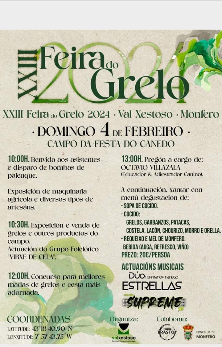 La XXIII Feira do Grelo de Xestoso ya tiene fecha: el 4 de febrero - La  Opinión A Coruña