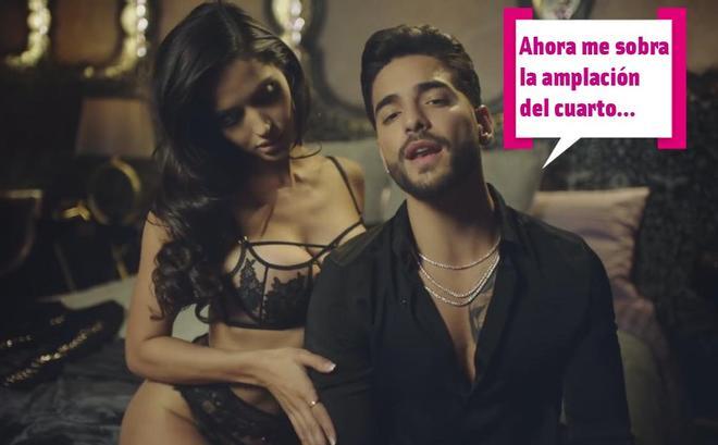 Maluma con la modelo de su videoclip