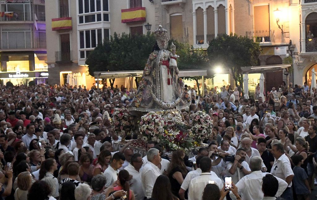 Bajada de la Virgen de la Fuensanta desde su Santuario hasta el templo catedralicio de Murcia