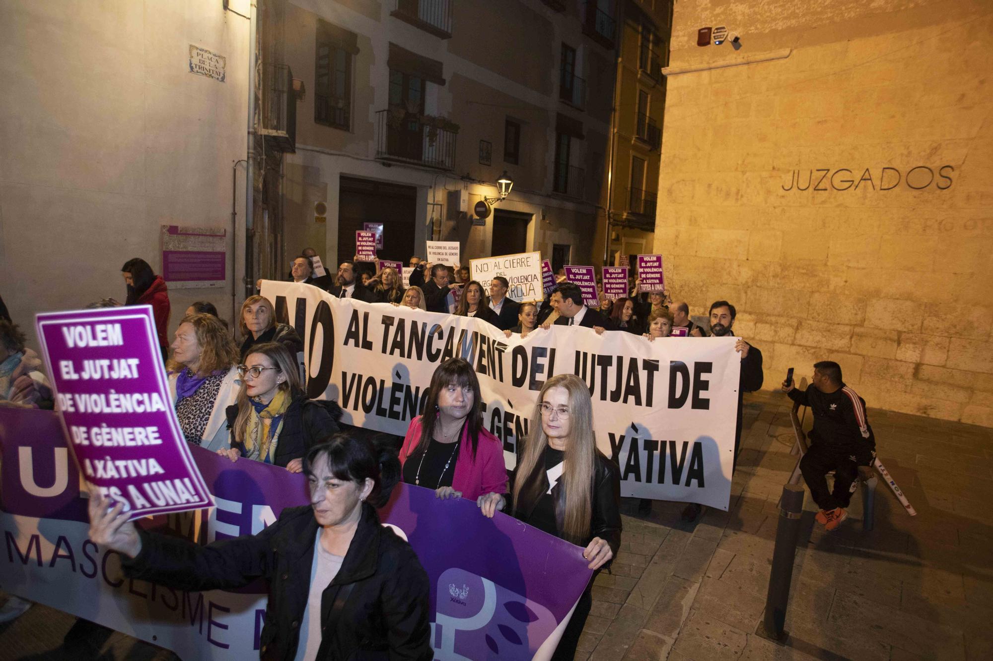 Xàtiva se une para reivindicar la permanencia del juzgado de violencia de género