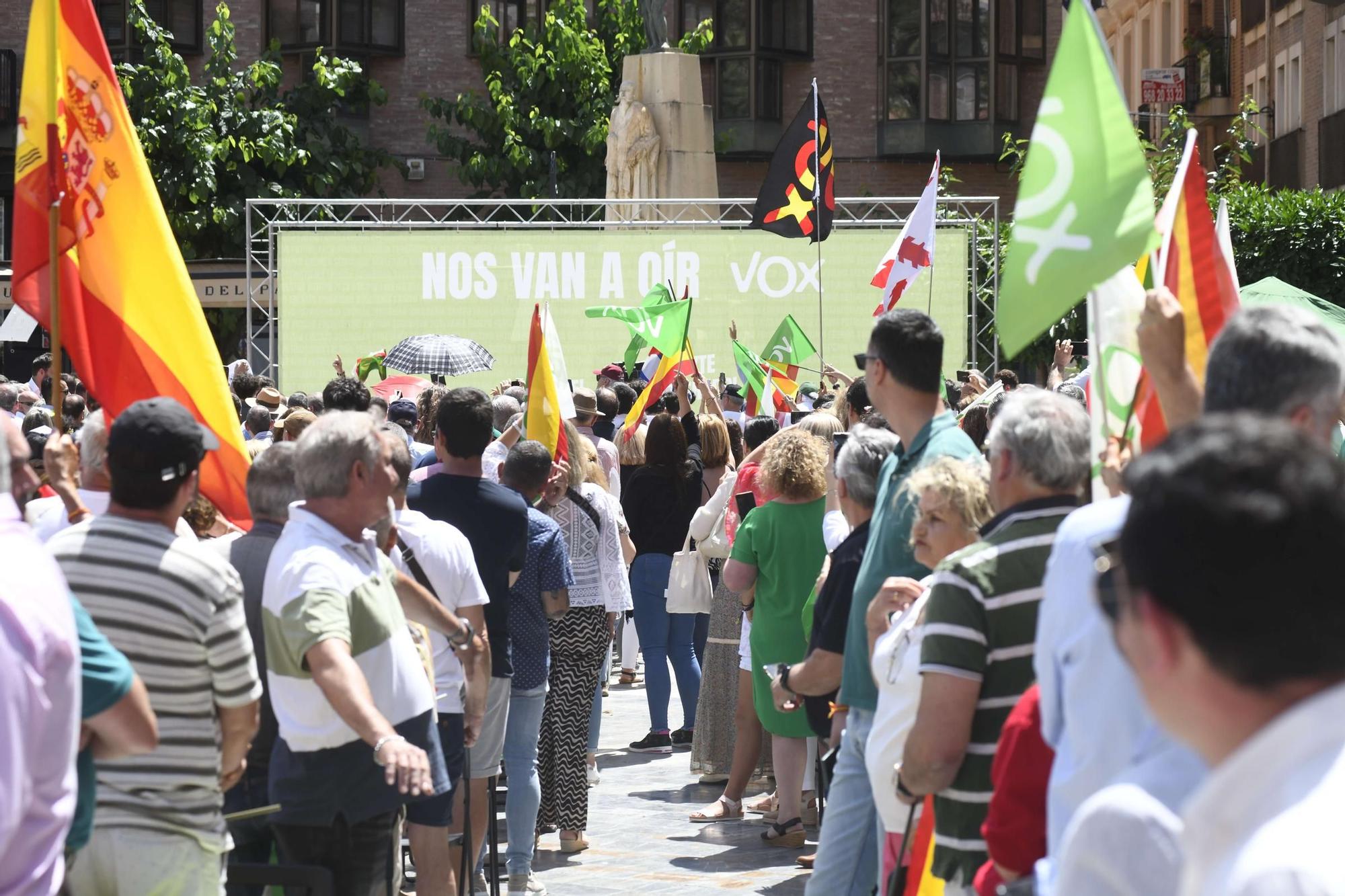 Acto de Santiago Abascal y Jorge Buxadé en Murcia