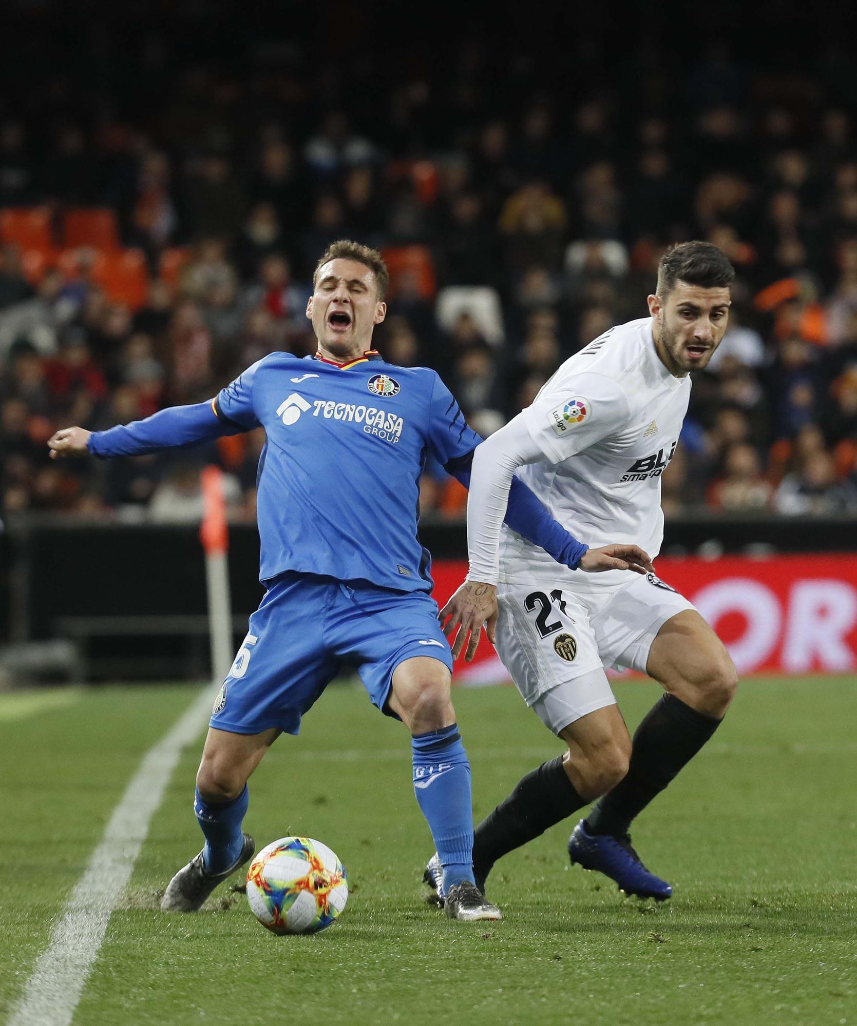 Los enfrentamientos Valencia CF - Getafe con Bordalás en el banquillo madrileño