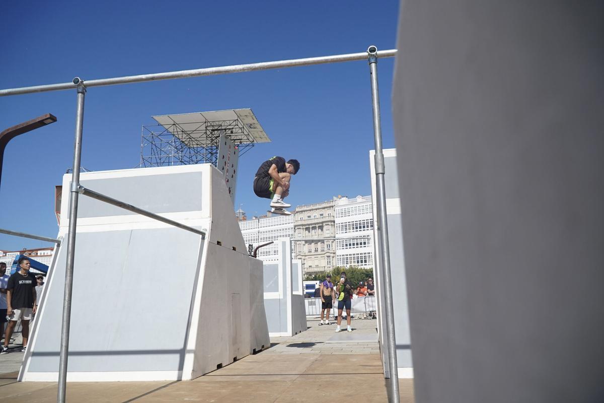 Finales de Freestyle de parkour de GRAVITEO A Coruña Xacobeo