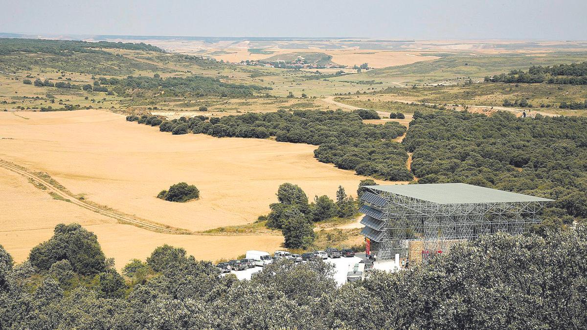 Vista de la entrada a la trinchera de Atapuerca.