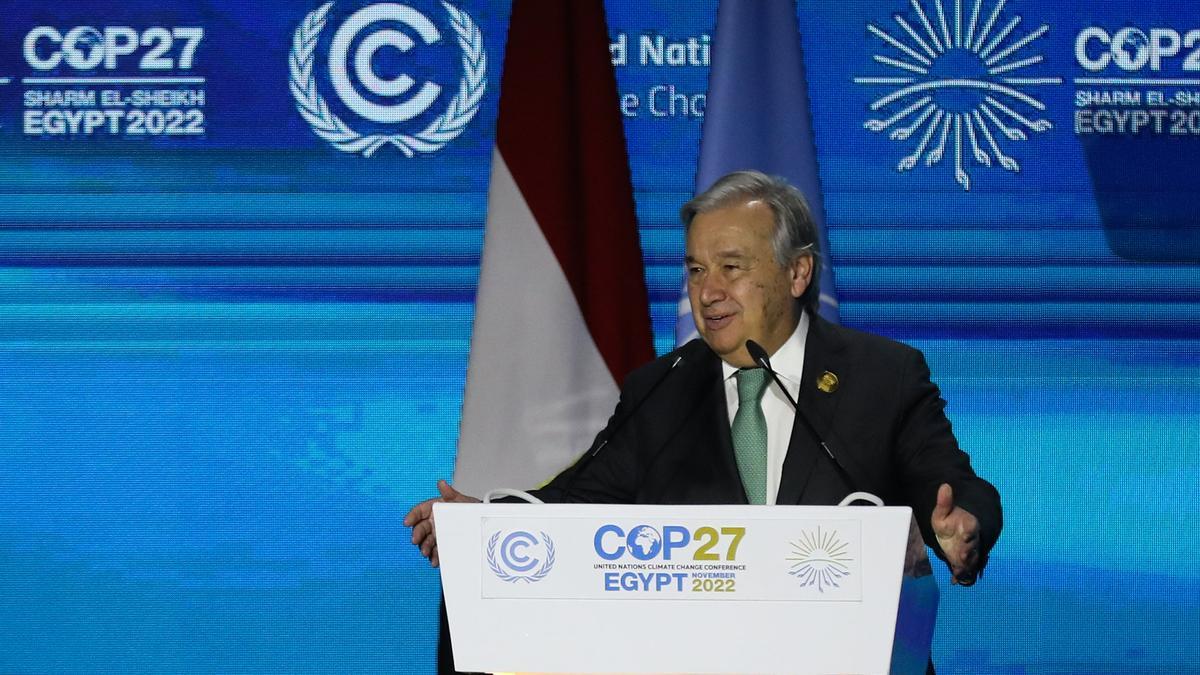 El secretario general de la ONU ha advertido en la COP27 de la catástrofe climática que se avecina.