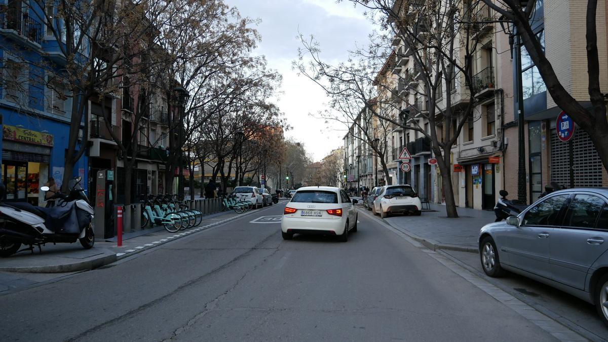 Estado actual del Coso Bajo, que finalmente conservará su organización actual.