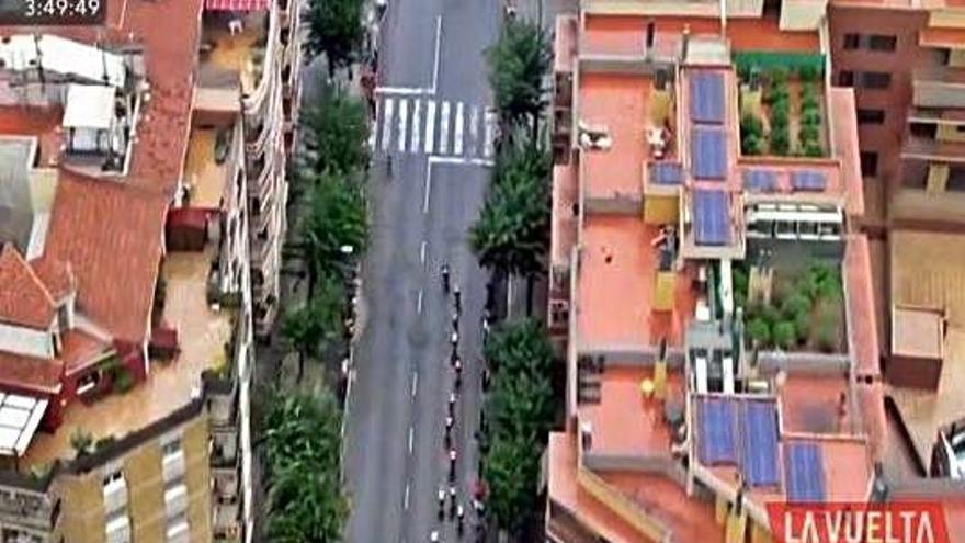 Vista de la plantació de marihuana des de l&#039;helicòpter de la Vuelta