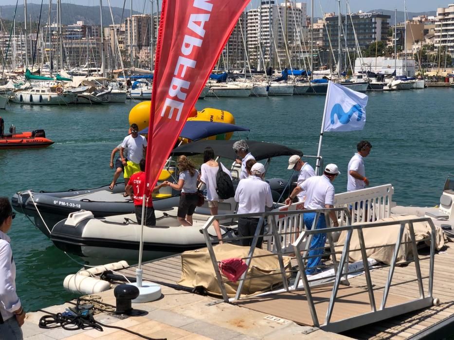 La infanta Elena y Victoria Federica en el Club Náutico de Palma