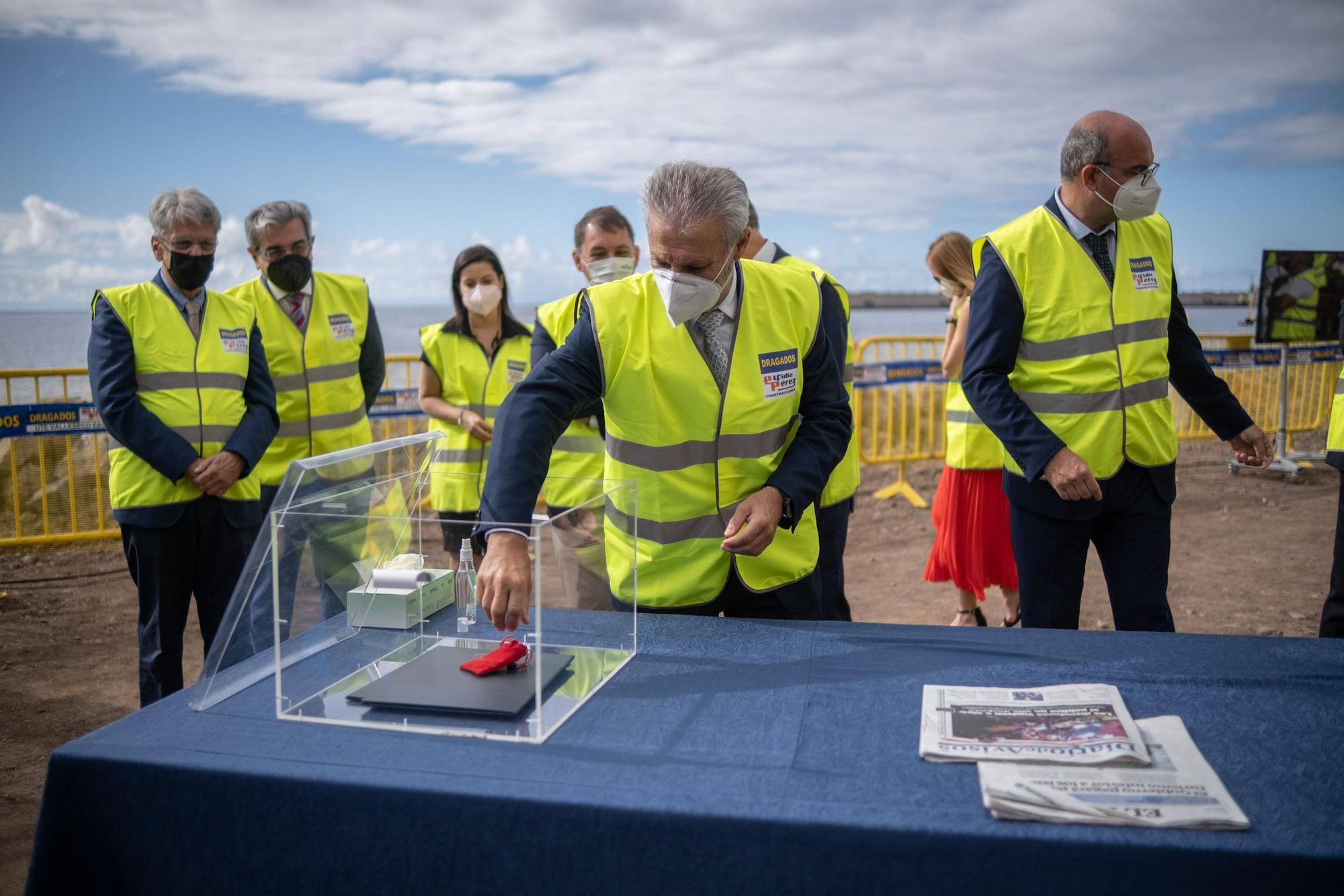 Inicio de las obras de la playa de Valleseco