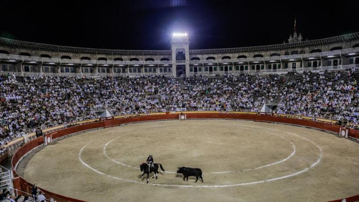 Una corrida en la plaza de toros de Palma la semana pasada.