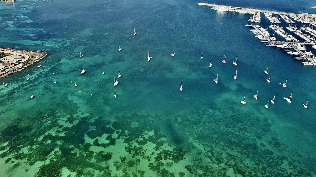 Vista aérea de la bahía tomada el año pasado. D.I.