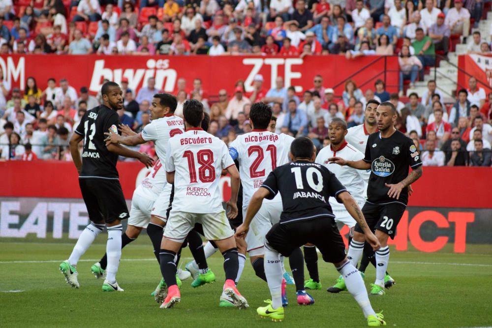 El Dépor cae ante el Sevilla en el Sánchez Pizjuán