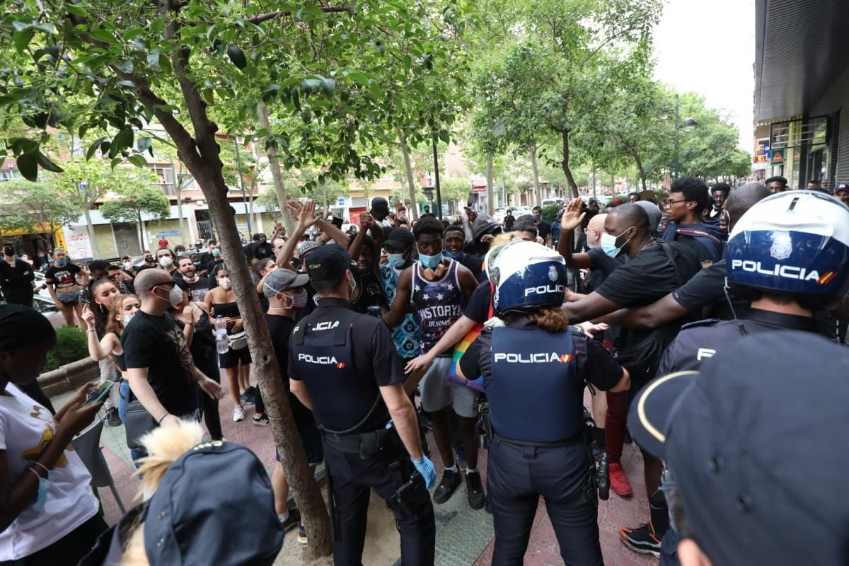 Manifestación antirracista en Zaragoza