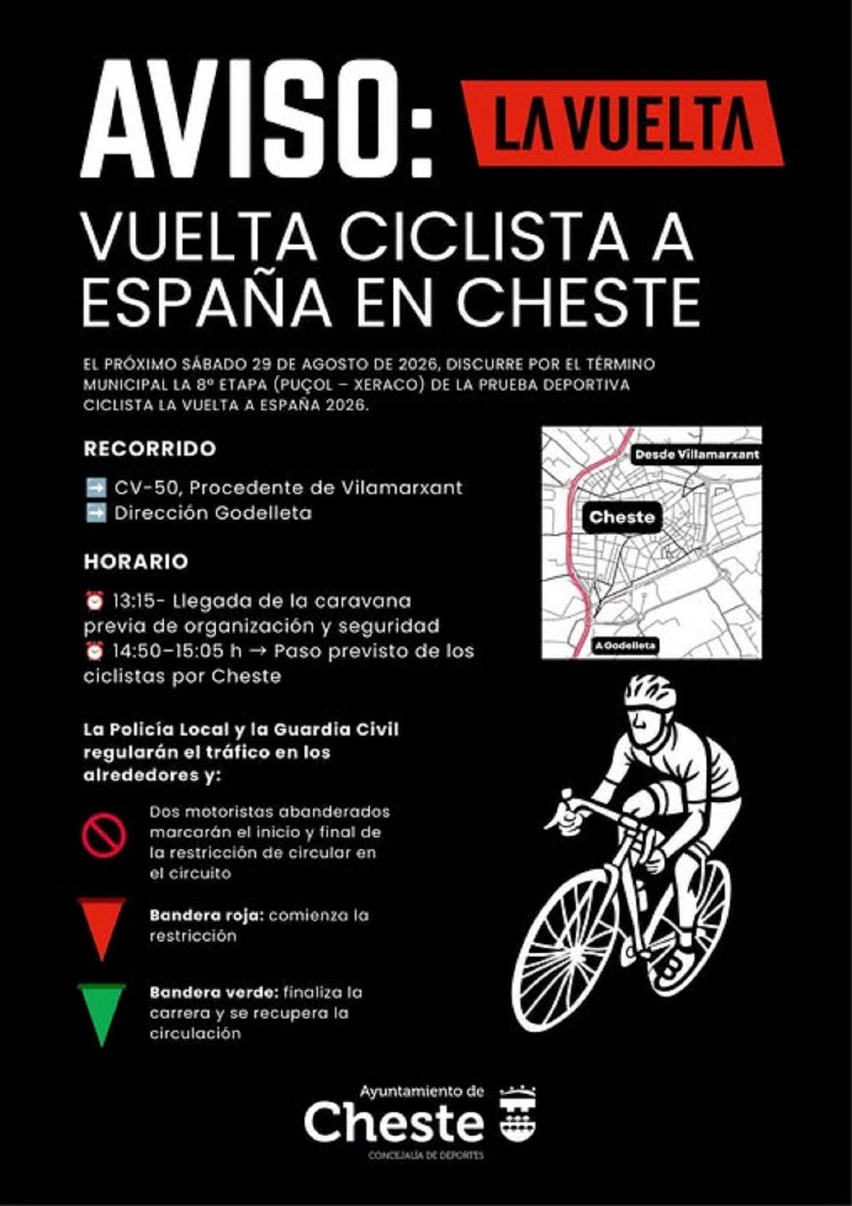 La Vuelta Ciclista a España pasa por Cheste.