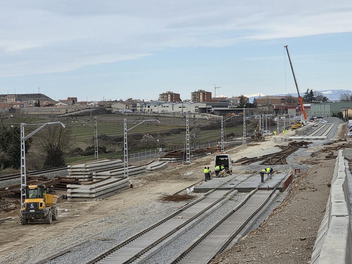 Estat de les obres del "port sec" el 20 febrer